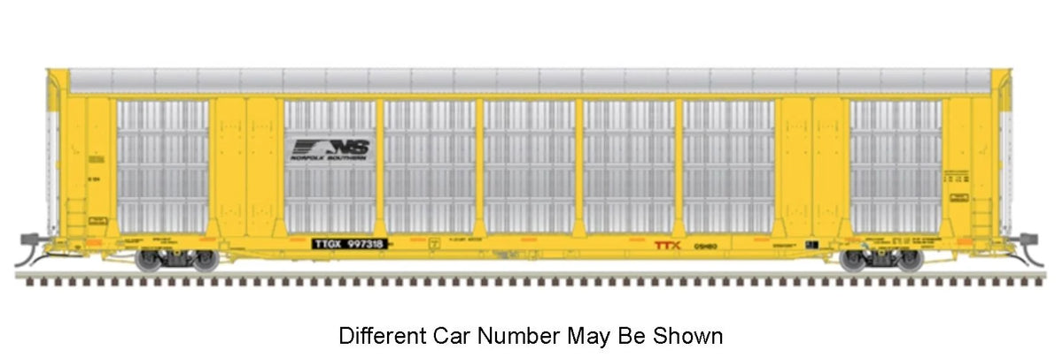 Atlas Master 20007922, HO Scale Gunderson® Multi-Max Auto Rack, Norfolk Southern NS #997190