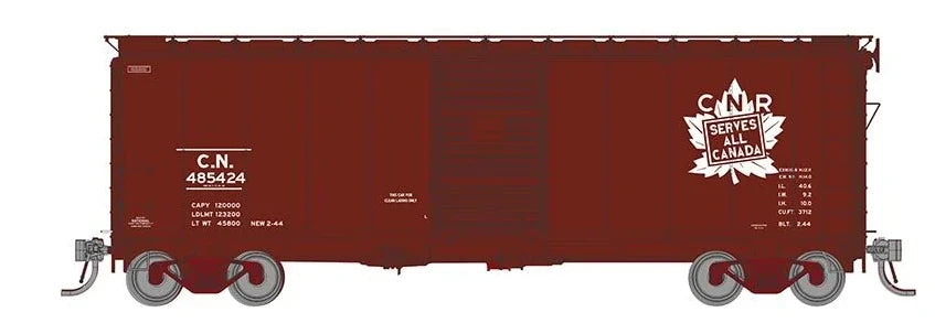 Rapido ~ HO Scale ~ 1937 AAR Boxcar ~ CNR #484985 ~ 182001A