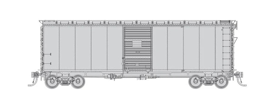 Rapido 182099 HO 1937 AAR 40' Boxcar CN Style UNDECORATED