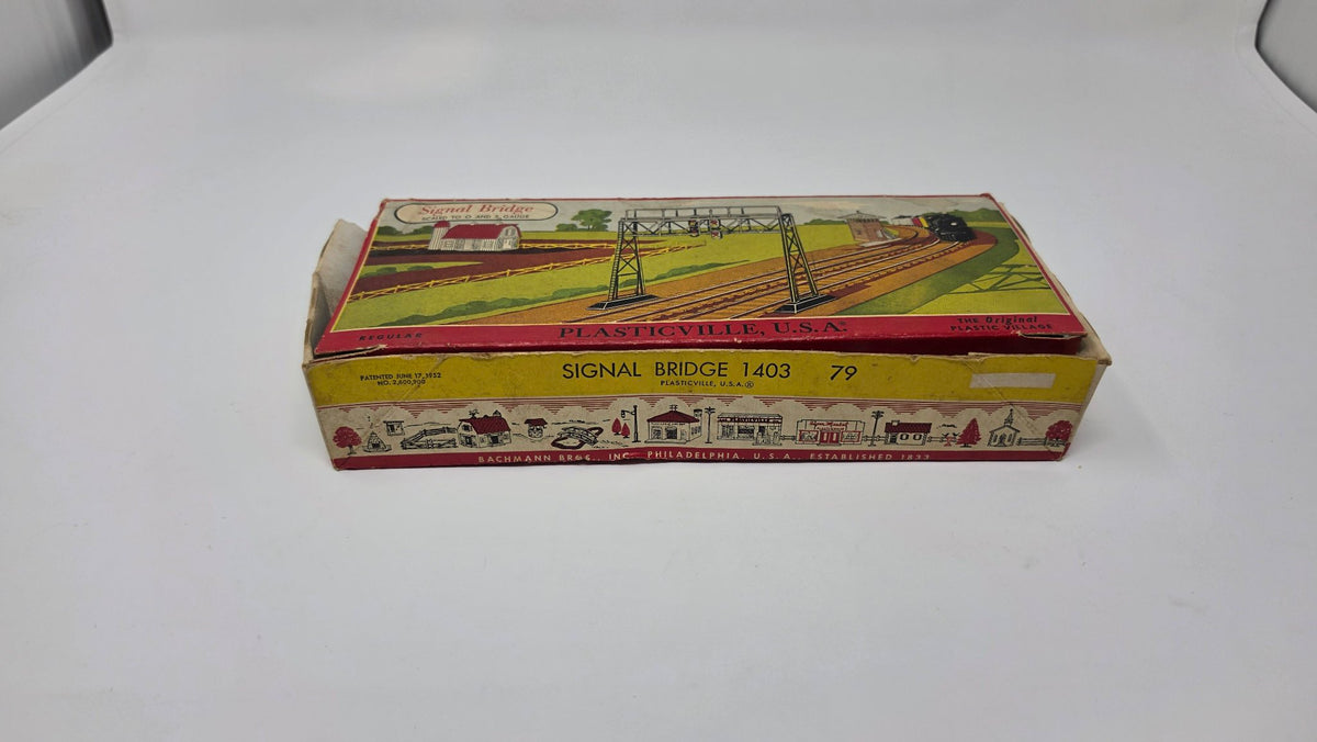Plasticville Signal Bridge 1403 — Used, Open Box (O/S Gauge)