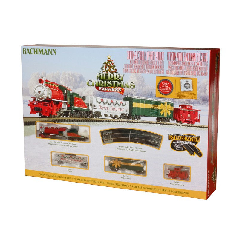 Bachmann 24027 N Merry Christmas Express Starter Train Set
