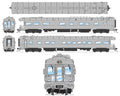Broadway Limited Imports BLI-9016, HO Union Pacific Business Car, Painted Primer Gray w/ Black Trucks