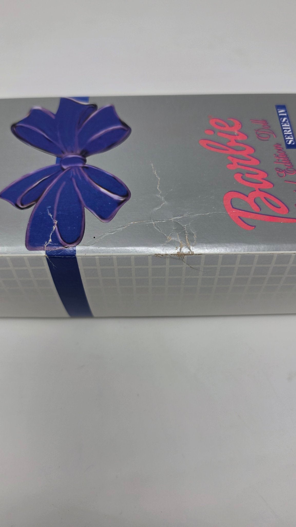 Little Debbie Barbie box side showing scuffing