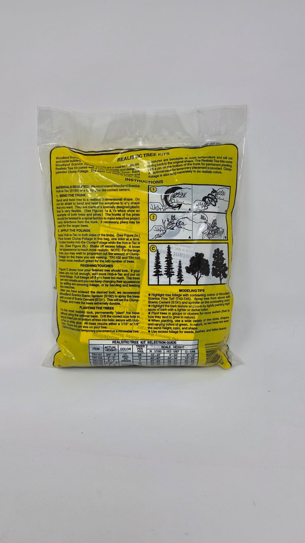 Woodland Scenics Realistic Tree Kit TR1103 — 7 Trees, 5"–7"