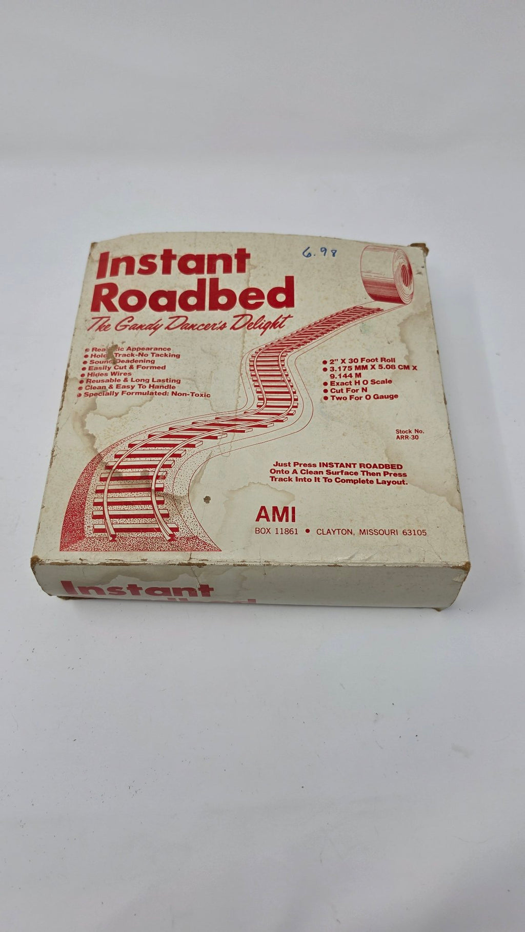 AMI Instant Roadbed ARR-30 — 2in x 30ft Roll (Used)