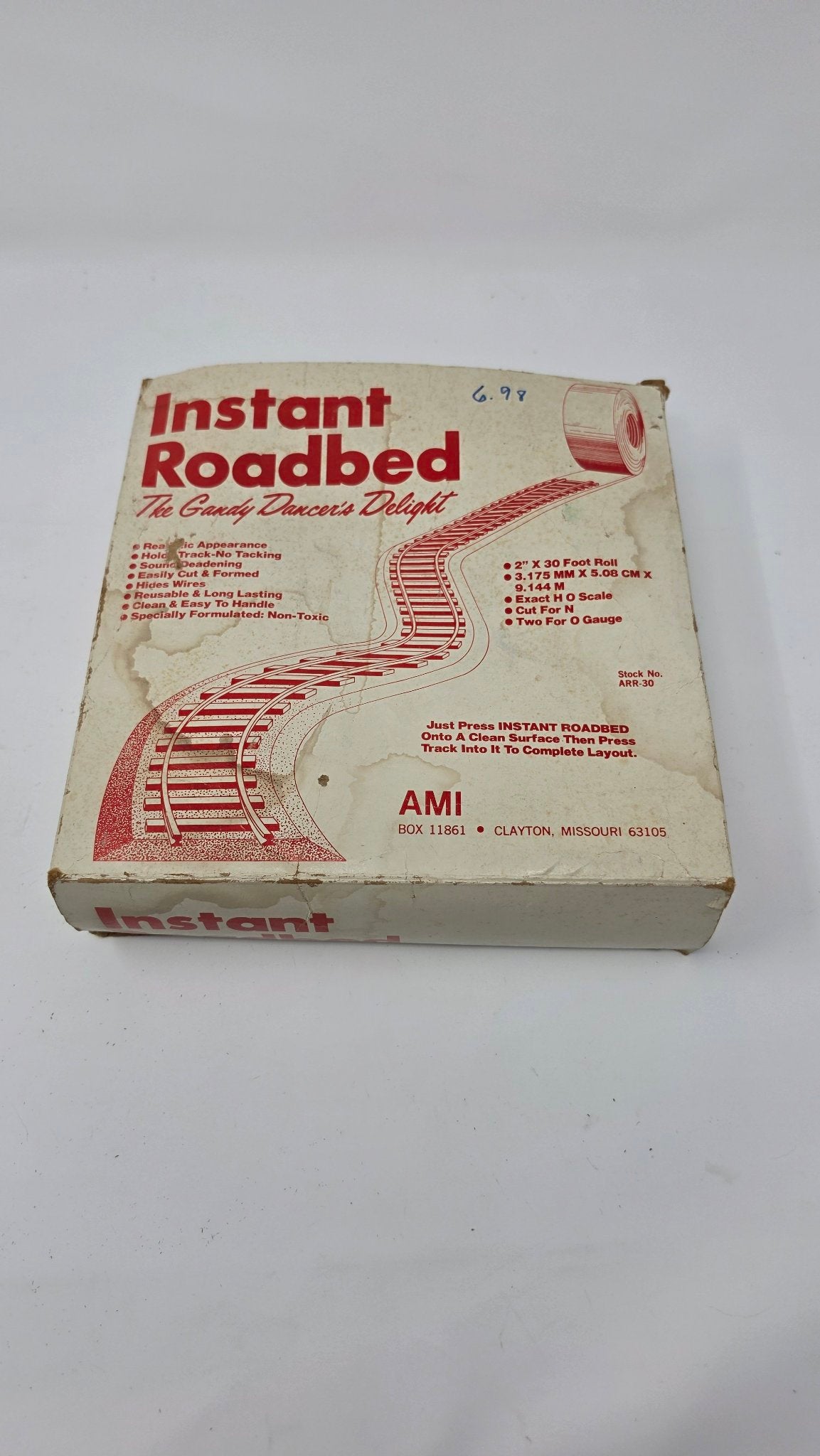 AMI Instant Roadbed ARR-30 — 2in x 30ft Roll (Used)