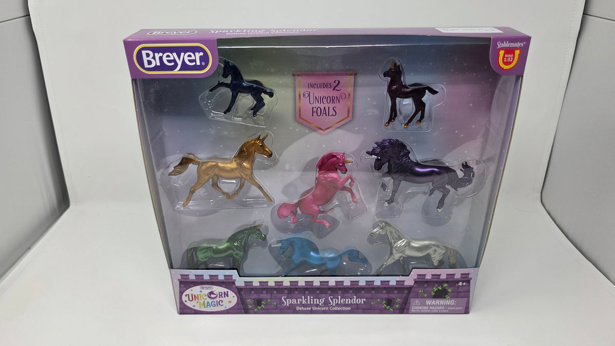 Breyer #6937 Sparkling Splendor Deluxe Unicorn Collection (Mint in Box)