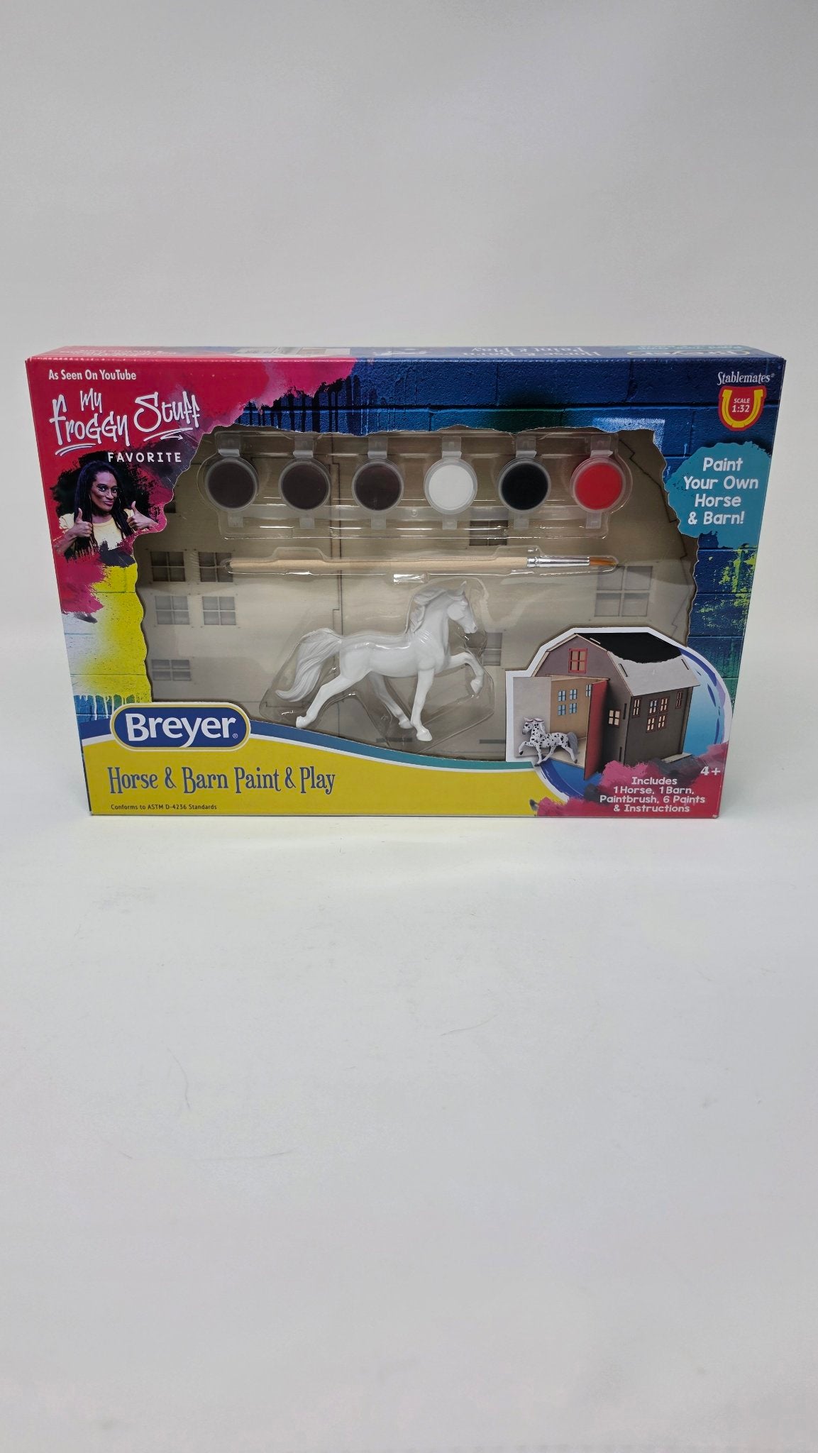 Breyer #4245 Horse & Barn Paint & Play Set