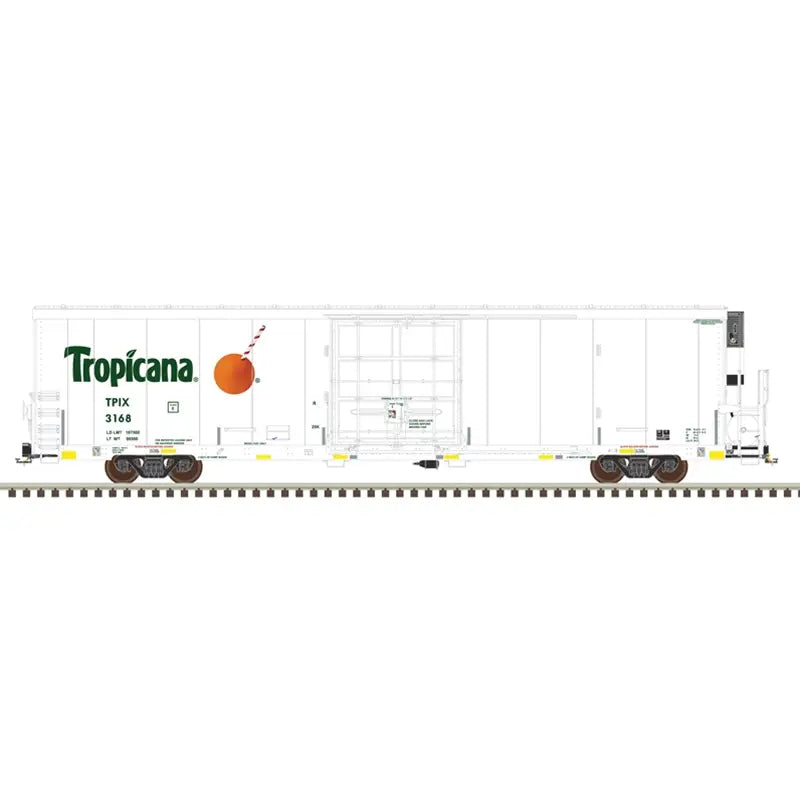 Atlas 20007324 HO MASTER TRINITY 64' REEFER TROPICANA [SAFETY STRIPES #1] #3020