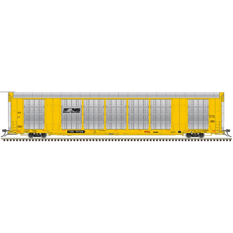 HO MASTER GUNDERSON MULTI-MAX AUTO RACK NORFOLK SOUTHERN #997318