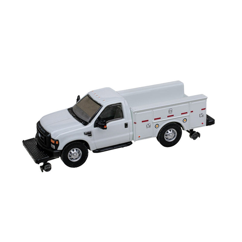 ATLAS 30000163 HO FORD F-350 [HI-RAILER] WHITE, UNLETTERED
