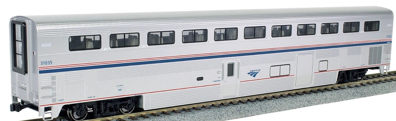 Kato 35-6094-1 - Superliner I Coach-Baggage Phase VI (Lighting Installed) Amtrak (AMTK) 31003 - HO Scale