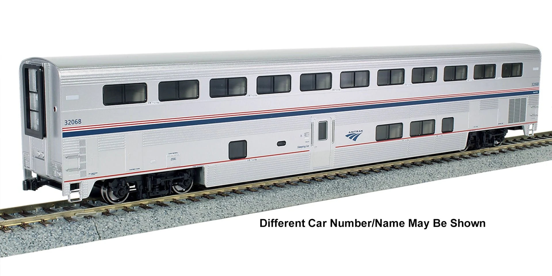 Kato 35-6088, HO Scale Superliner I Sleeper Phase VI, Amtrak AMTK #32009, George M. Pullman