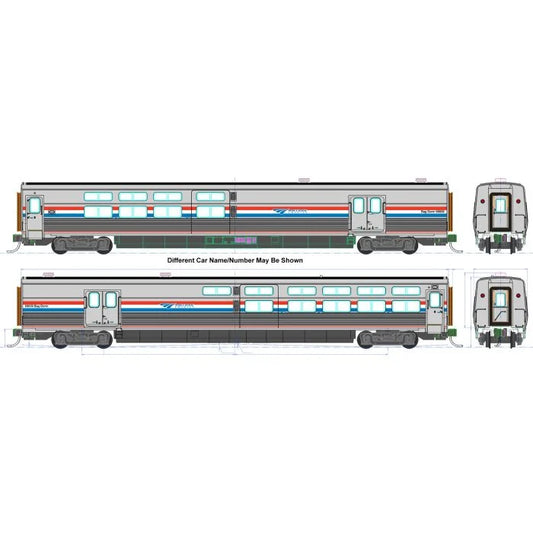 Kato HO 35-6242 Amtrak Viewliner II Baggage-Dorm 'Phase III' Scheme AMTK #69009