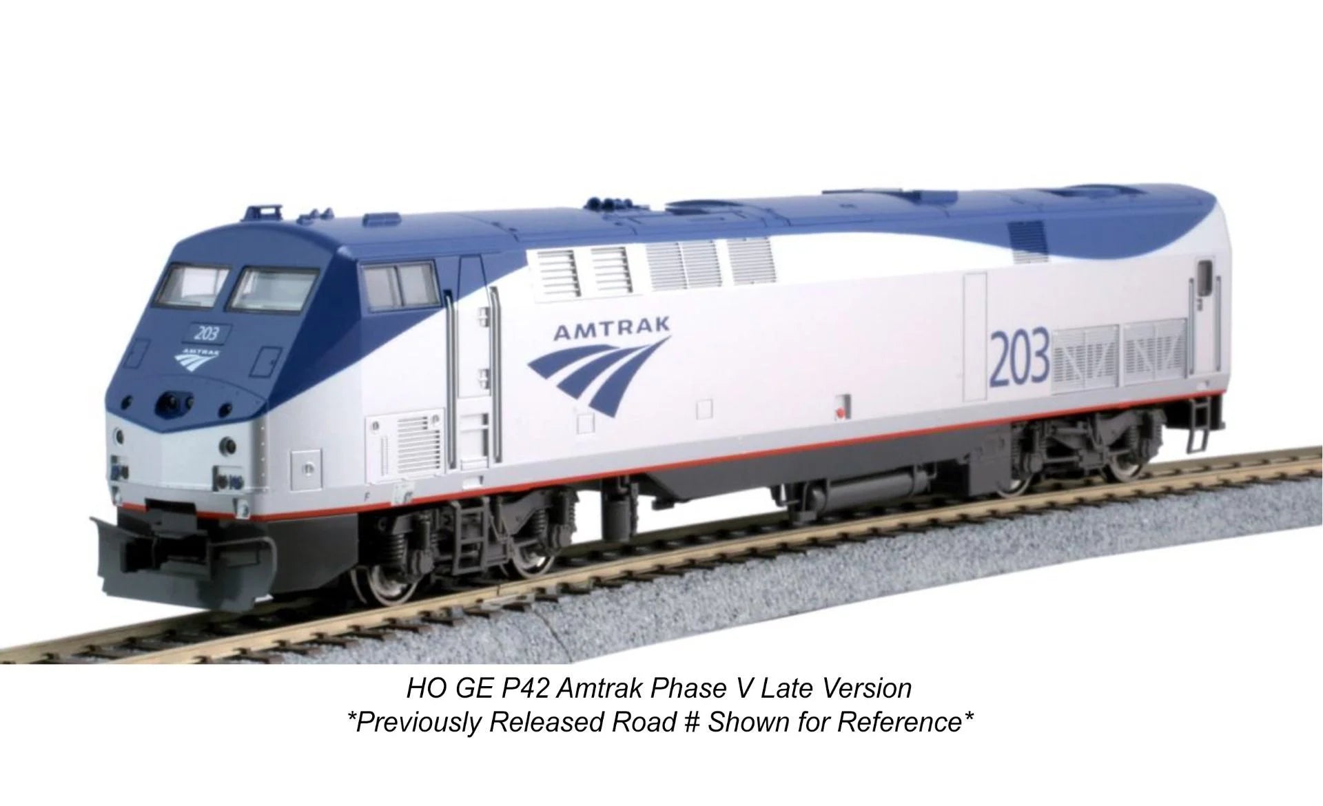 Kato 37-6118-LSD, HO Scale GE P42, ESU LokSound DCC, Amtrak AMTK Phase V Late #180 w/Operating Ditchlights