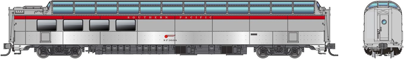 Rapido 575008 N SP Dome-Lounge w/Flat Sides: SP - General Service: #3602