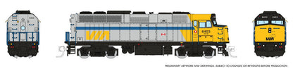 Rapido 580012 - GMD F40PH-2D (DC Silent) VIA Rail Canada (VIA) Original Scheme: #6445 - N Scale
