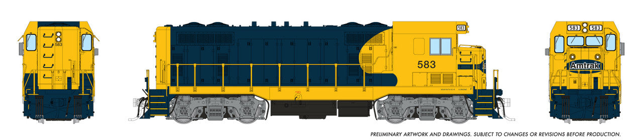 Rapido 70621 - CF7 Square Cab (DCC and Sound) Amtrak (AMTK) ATSF Patch 583 - HO Scale