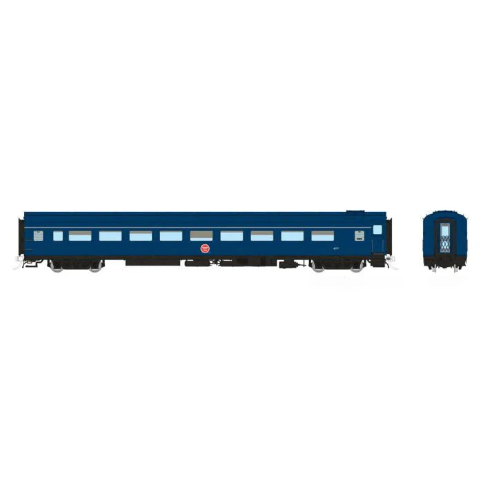 Rapido 100407 HO Scale Lightweight Coach MP - Jenks Blue Scheme 480