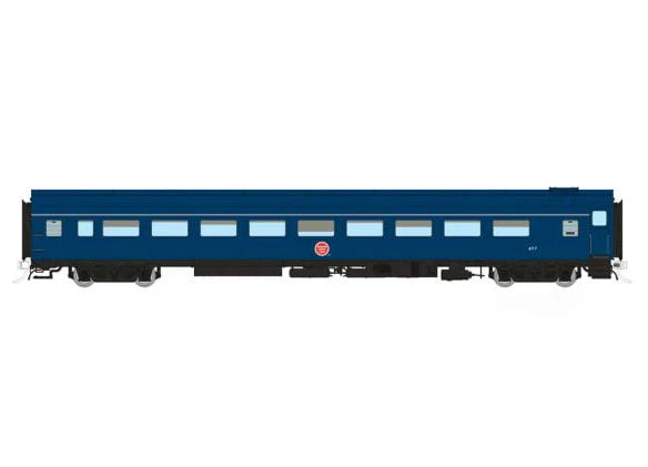 Rapido 100407 HO Scale Lightweight Coach MP - Jenks Blue Scheme 480