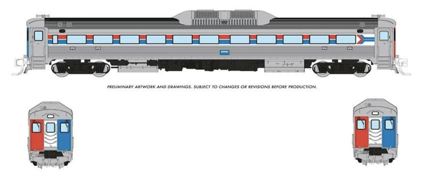 Rapido 516001, N Scale Budd RDC-1, Phase 1, Std DC/Silent, Amtrak Ph II
