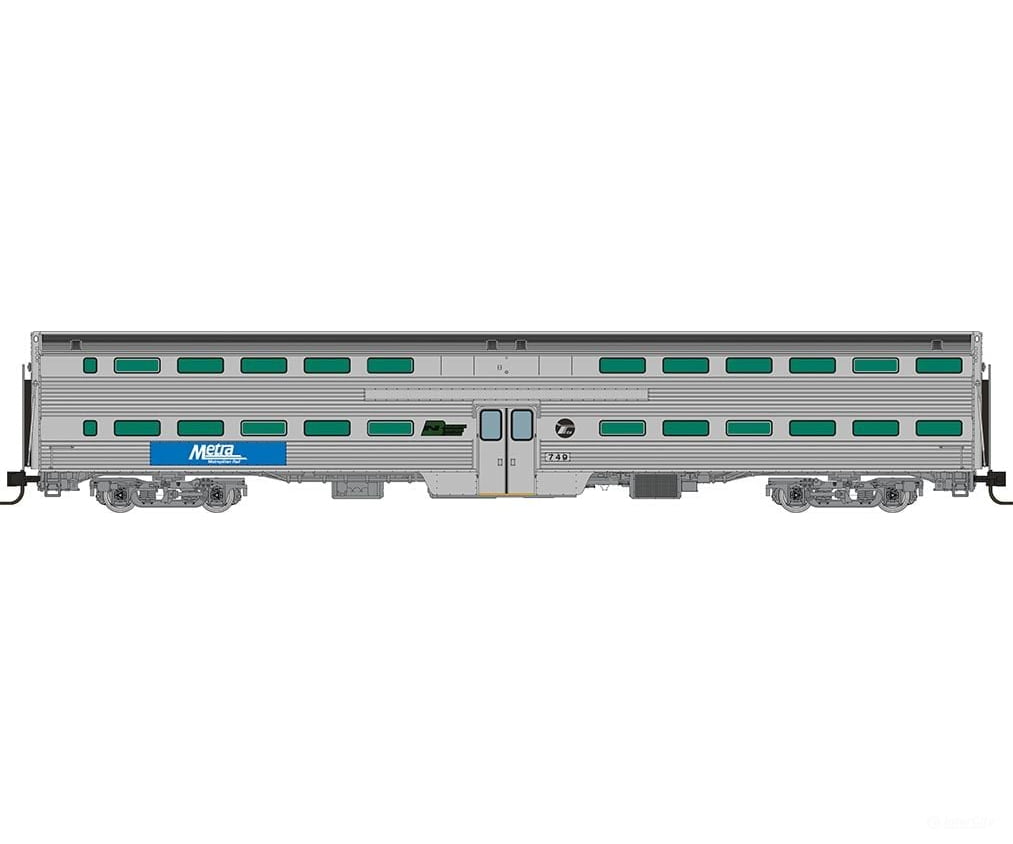 Rapido 545005A N Gallery Commuter Car Metra BN Logo Coach Single Car