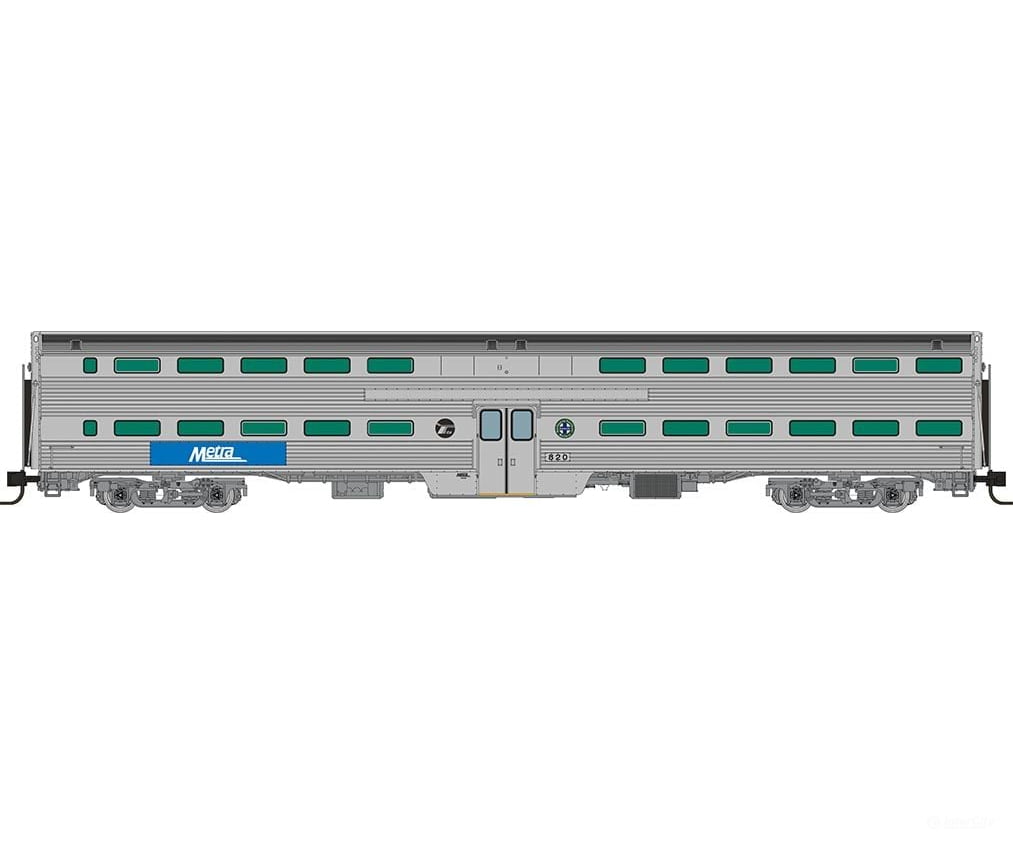 Rapido 545008A N Gallery Commuter Car Metra BNSF Coach Single Car