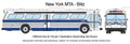 Rapido 753150, HO GM New Look Transit Bus, Deluxe, New York MTA Blitz #5314