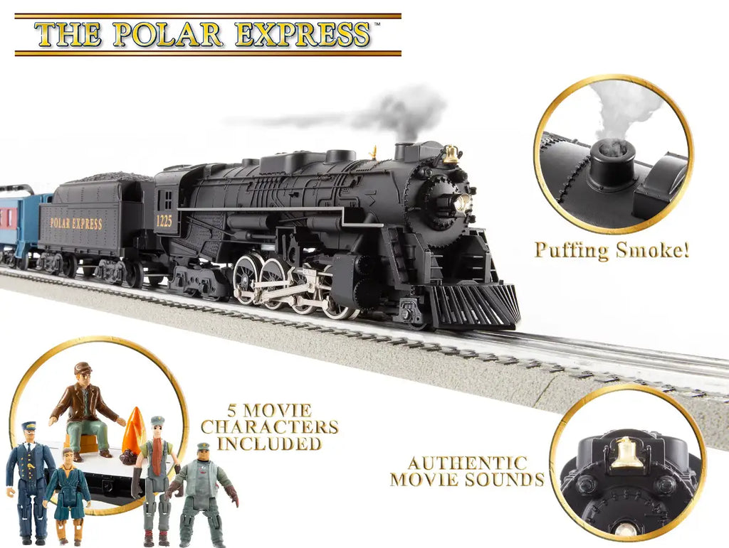 Lionel 2123130 O THE POLAR EXPRESS LIONCHIEF SET w/ BLUETOOTH 5.0 AND DISAPPEARING HOBO CAR